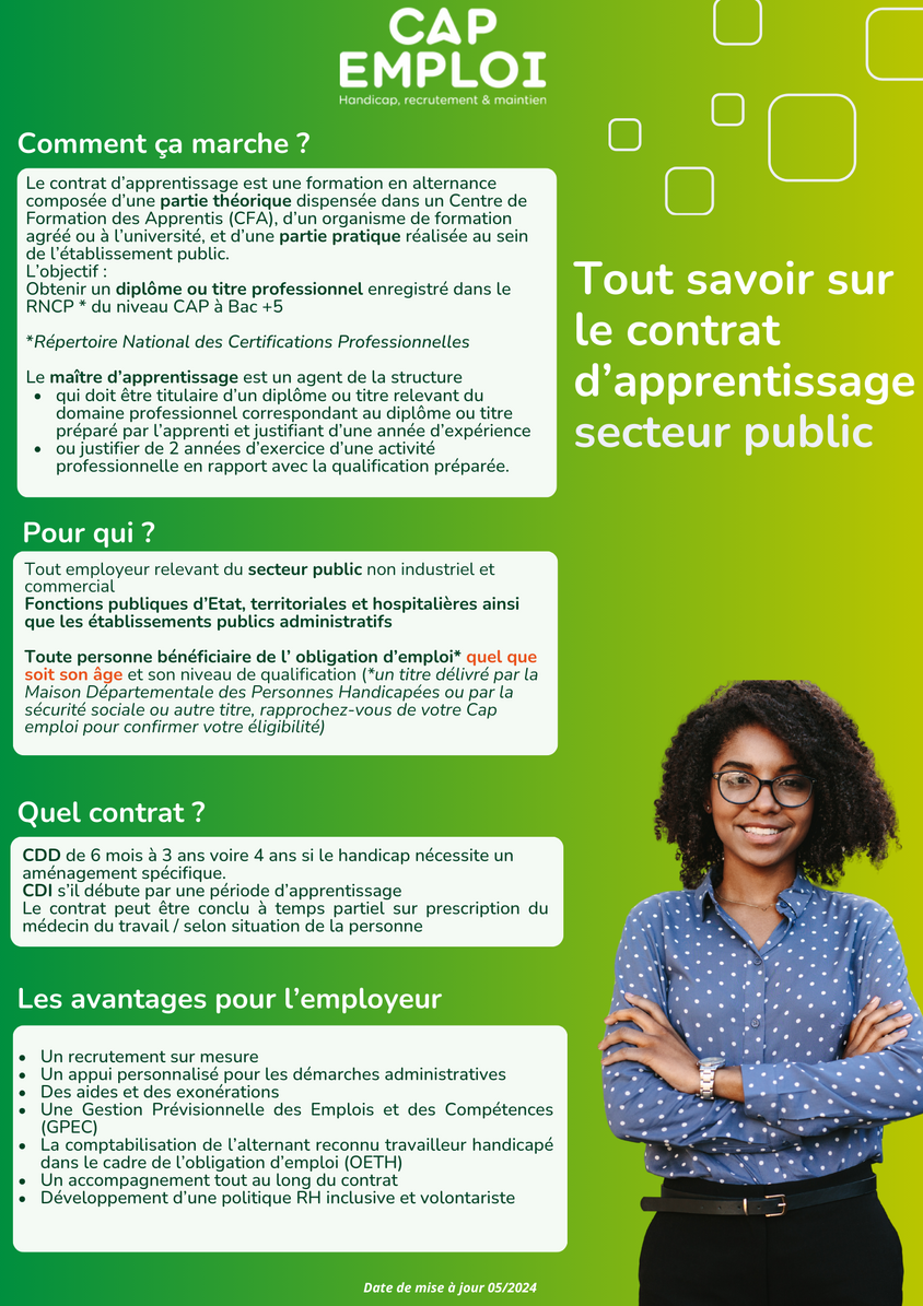 Contrat apprentissage secteur public